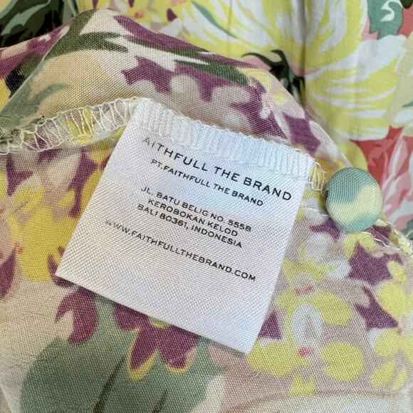 FAITHFULL THE BRAND NWT Sidonie Mini Dress Venissa Floral Size 2 / XS $159 MSRP - Picture 10 of 11